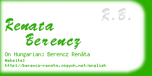renata berencz business card